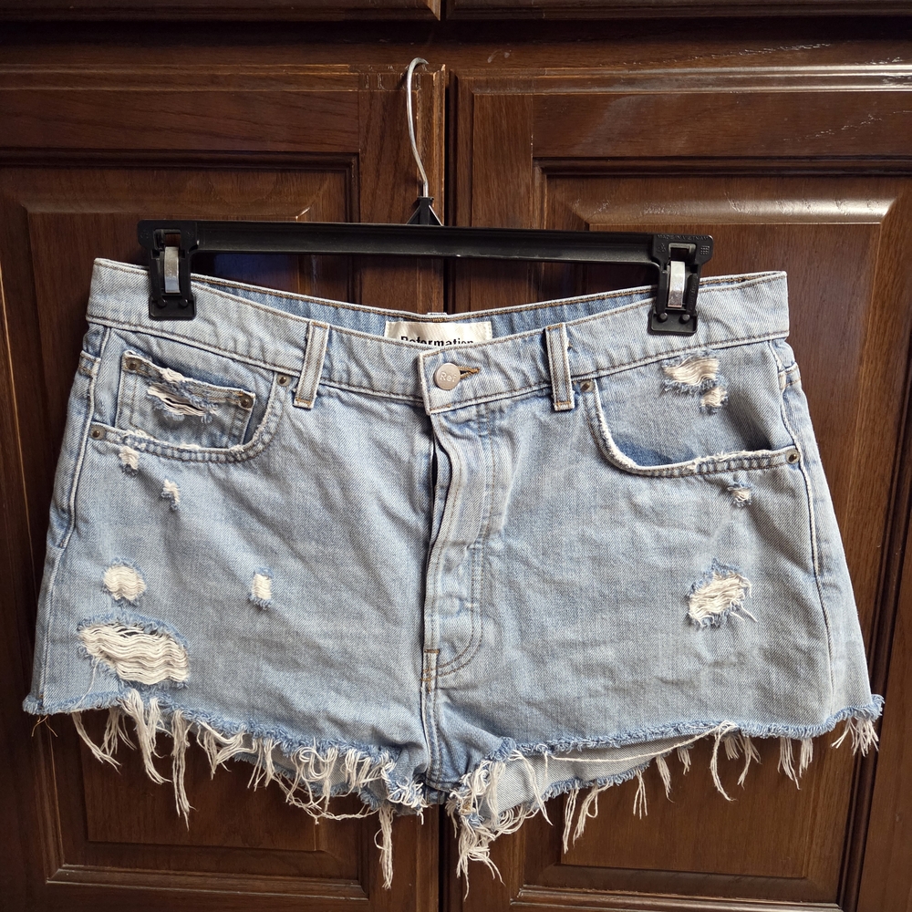 Reformation Jean Shorts Size 31